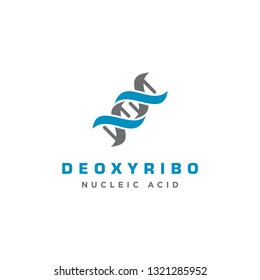 Abstract DNA logo design