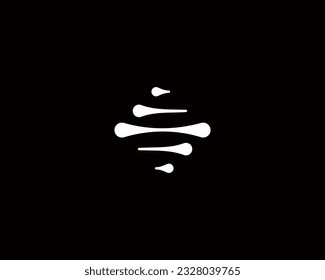 Abstract DNA logo. Universal science genetics biotechnology sign. Vector illustration.