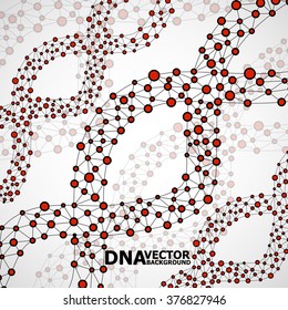 Abstract DNA spiral, molecule structure. Vector illustration. Eps 10