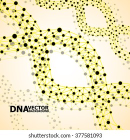 Abstract DNA spiral, molecule structure. Vector illustration. Eps 10