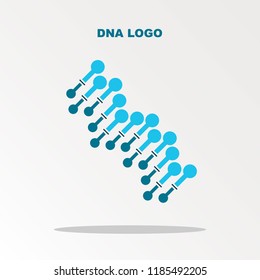 Abstract DNA strand symbol. 