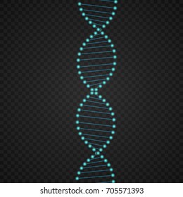 Abstract DNA strand symbol.