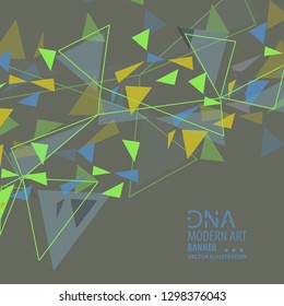 Abstract DNA strand symbol. Isolated on white background. Vector illustration, eps 8.