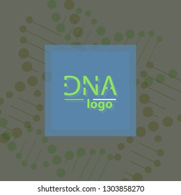Abstract DNA strand symbol. Isolated on white background. Vector illustration, eps 8.
