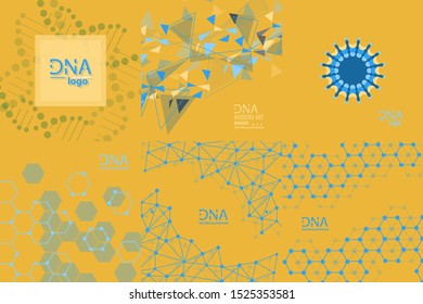 Abstract DNA strand symbol. Isolated on white background. Vector illustration, eps 8.