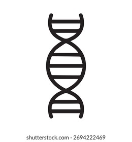 Abstract DNA strand vector illustration showing genetic code pattern