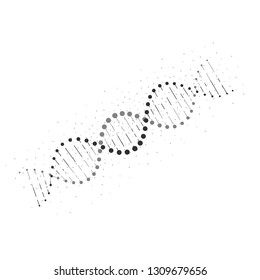 Abstract DNA structure. DNA icon. Vector illustration isolated on white background