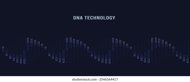 Abstract DNA technology. Science medical concept. Futuristic background.  Wireframe molecules structure