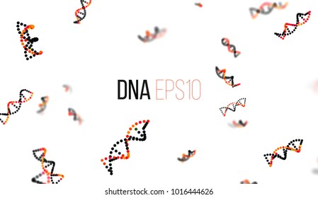 Abstract DNA vector background. Biology science illustration. Biochemistry presentation cover pattern banner - Powered by Shutterstock - Get 15% off with code: PIKWIZARD15