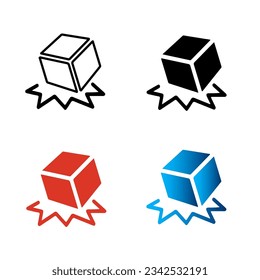 Abstract Do Not Drop Silhouette Illustration, can be used for business designs, presentation designs or any suitable designs.