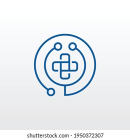 Abstract Doctor Logo vector design. a unique, exclusive, elegant, professional, clean, simple, modern logo. It would be perfect for your company
