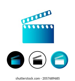 Abstract Documentary Icon Illustration Flat Design