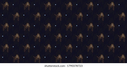 Abstract dog cartoon pattern houndstooth background seamless pixel texture. Basset hound cute stylized dog allover print. Animalistic geo fabric design. Classic british check motif new view. Svg file.