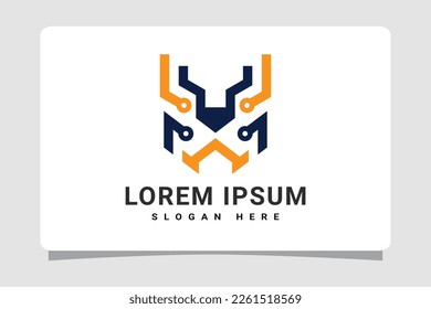 Abstract Dog or Cat Logo Template Design Inspiration