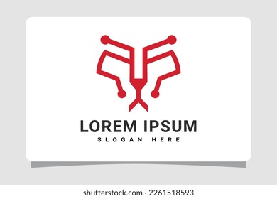 Abstract Dog or Cat Logo Template Design Inspiration