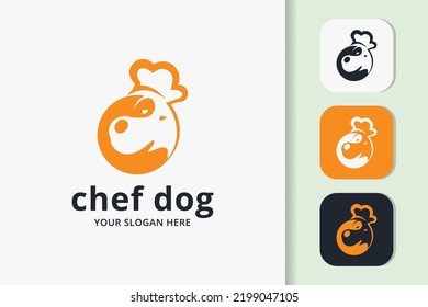 chef de perro abstracto, perro con sombrero de chef