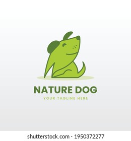 abstract dog leaf vector design. a unique, exclusive, elegant, professional, clean, simple, modern logo. It would be perfect for your company