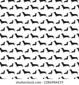 abstract dog pattern, vector artwork