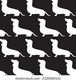 abstract dog pattern, vector artwork