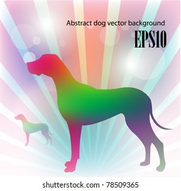 Abstract Dog Vector background EPS10
