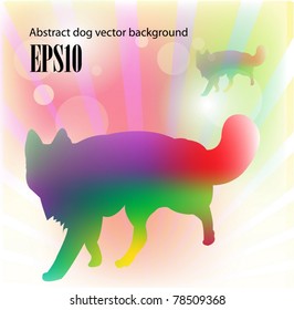 Abstract Dog Vector background EPS10