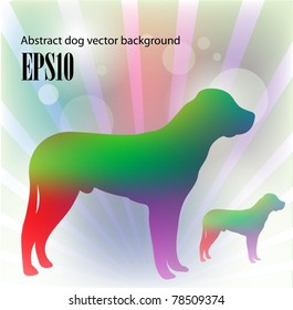 Abstract Dog Vector background EPS10
