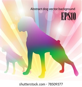 Abstract Dog Vector background EPS10