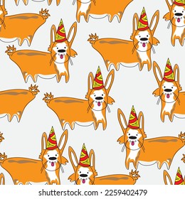 Abstract dogs Decorative seamless pattern Fashionable colors Elegant cute design Perfect for printing on fabric or wrapping paper in pastel colors