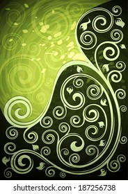Abstract dollar blue space background.