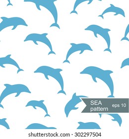 Abstract dolphin pattern