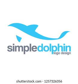 Abstract Dolphins Logo Vector Illustration Animal - Vector