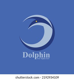 abstract dolpin logo vector inspiration