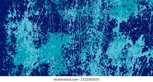 Abstractas con un esquema de color dominante de azul claro y azul oscuro. La textura se ve áspera y en capas volumen 4