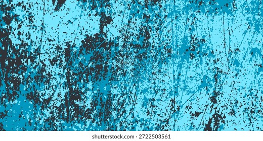 Abstrakt mit dominanten Farben von Hellblau, Dunkelblau und Schwarz. Die Textur sieht rau und geschichtetes Volume 1 aus