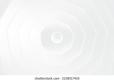 abstract donut and hexagon shape with radius on white background can be use for brochure advertisement banner website template food and beverage label technology package design