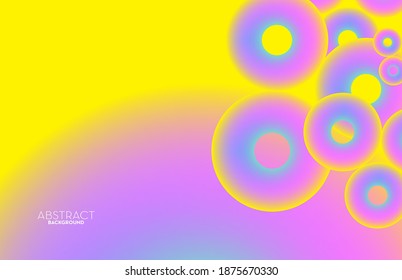 Abstract donuts mesh gradient modern technology background or wallpaper backdrop design, banner website, vector eps
