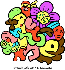 Abstract doodle for anything you need.