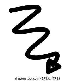 Conjunto de iconos de flecha de doodle Abstractas con trazos expresivos dibujados a mano.