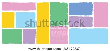 Abstract Doodle Art in Organic Forms with Hand-Drawn Frames, Text Boxes and Playful Shapes for Creative Projects or Square Designs
