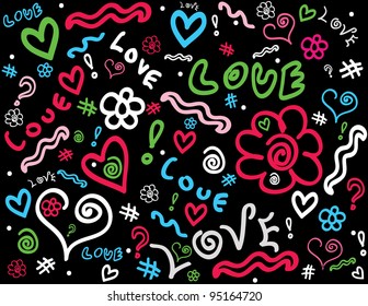 Abstract doodle background