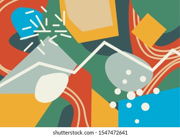 abstract doodle background. colorful. vector