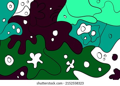 abstract doodle background flat color