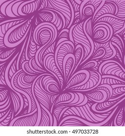 Abstract doodle background  in handmade style lilac for wallpaper or for package or for decoration clothes or different thing