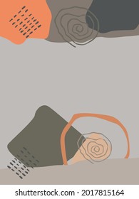 fondo de doodle abstracto en estilo de tendencia moderno