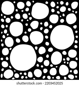Abstract doodle background with round bubble elements