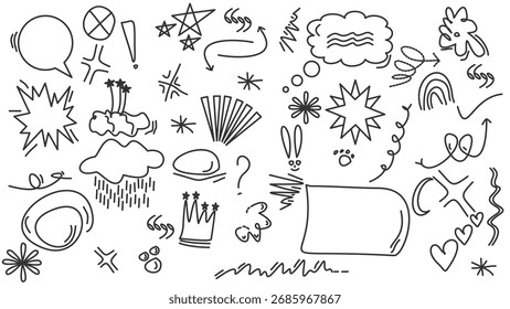 abstract doodle background, texture, pattern