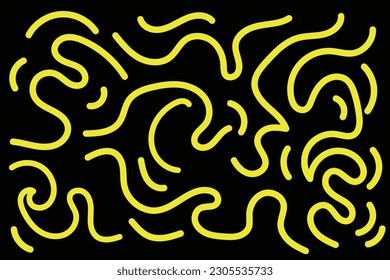 fondo de doodle abstracto, fideos únicos.