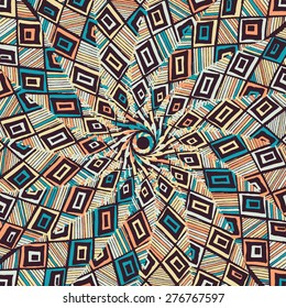 Abstract doodle background. Zentagle. Spiral.