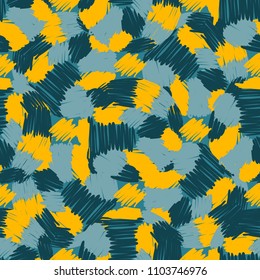 Abstract doodle and boho style handcraft fabric pattern for girls, boys, clothes. Hand draw design for clothing and textile background, carpet or wallpaper. Fashion style. Colorful bright