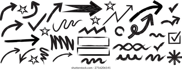 Fondo Abstractas del cepillo del doodle llenado de líneas ásperas del bosquejo Formas juguetonas y detalles del garabato